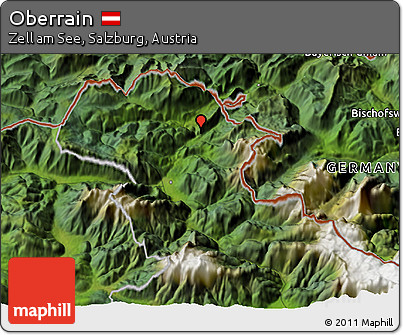 Satellite 3D Map of Oberrain