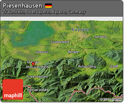 Satellite 3D Map of Piesenhausen