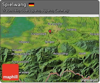 Satellite 3D Map of Spielwang