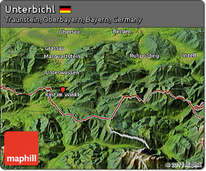 Satellite 3D Map of Unterbichl