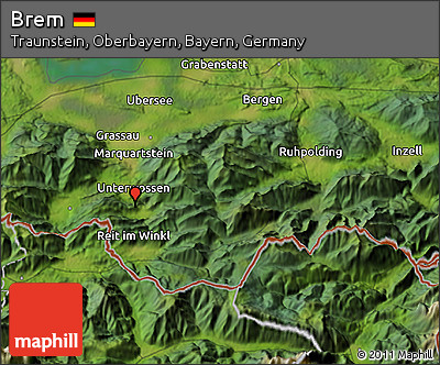 Satellite 3D Map of Brem