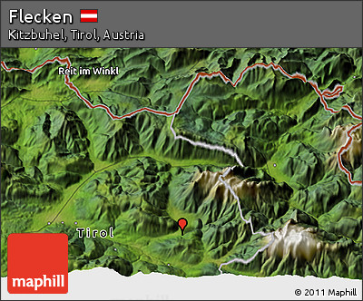 Satellite 3D Map of Flecken