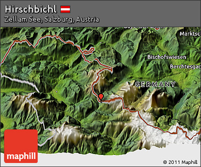 Satellite 3D Map of Hirschbichl