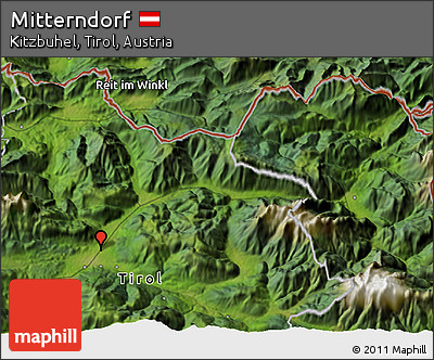 Satellite 3D Map of Mitterndorf