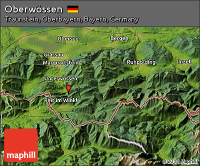 Satellite 3D Map of Oberwössen