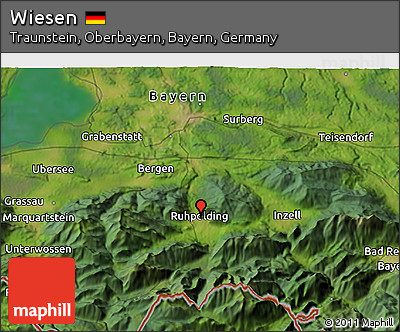 Satellite 3D Map of Wiesen