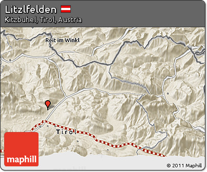 Shaded Relief 3D Map of Litzlfelden