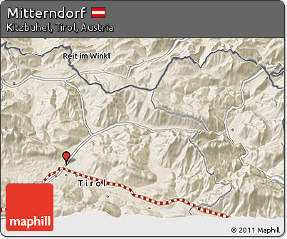 Shaded Relief 3D Map of Mitterndorf