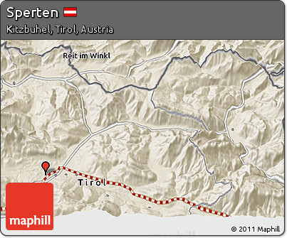Shaded Relief 3D Map of Sperten