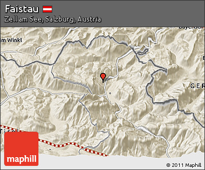 Shaded Relief 3D Map of Faistau