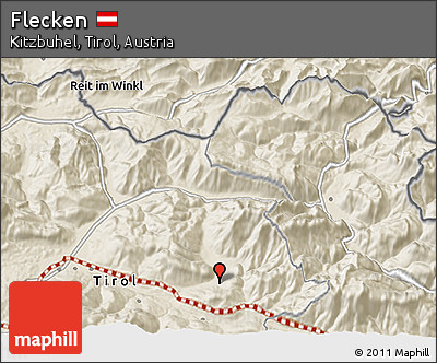 Shaded Relief 3D Map of Flecken