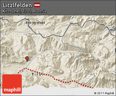 Shaded Relief 3D Map of Litzlfelden