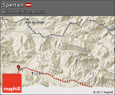 Shaded Relief 3D Map of Sperten