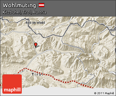 Shaded Relief 3D Map of Wohlmuting