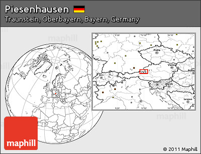 Blank Location Map of Piesenhausen