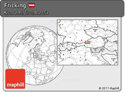 Blank Location Map of Fricking
