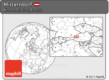 Blank Location Map of Mitterndorf