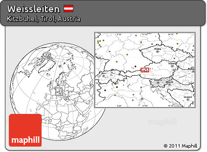 Blank Location Map of Weissleiten