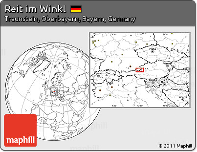 Blank Location Map of Reit Im Winkl