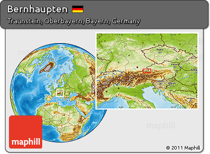Physical Location Map of Bernhaupten