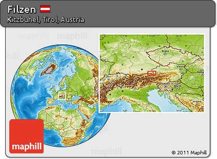 Physical Location Map of Filzen