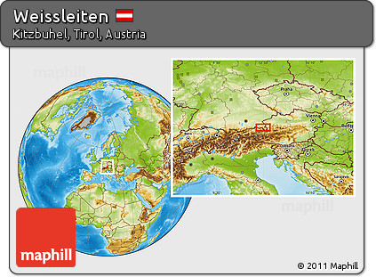 Physical Location Map of Weissleiten
