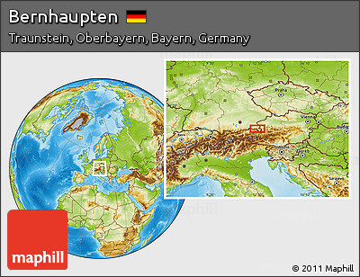 Physical Location Map of Bernhaupten