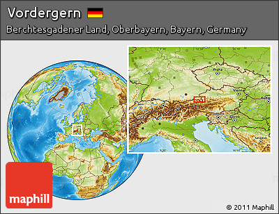Physical Location Map of Vordergern