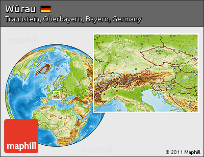 Physical Location Map of Würau