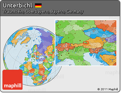 Political Location Map of Unterbichl