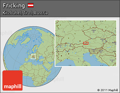 Savanna Style Location Map of Fricking