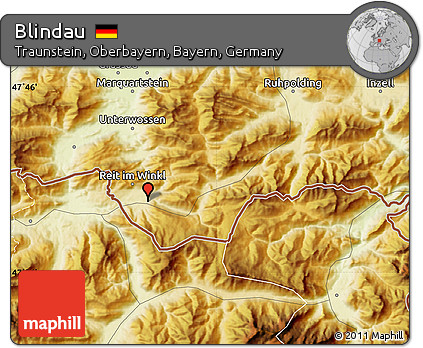 Physical Map of Blindau