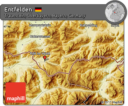 Physical Map of Entfelden
