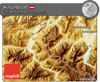 Physical Map of Hirschbichl