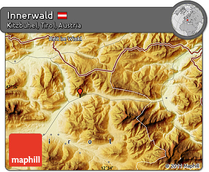 Physical Map of Innerwald