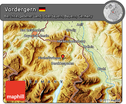 Physical Map of Vordergern