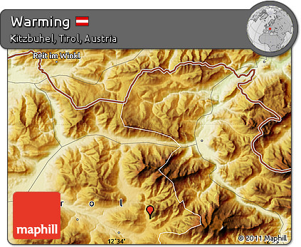 Physical Map of Warming