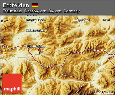 Physical Map of Entfelden