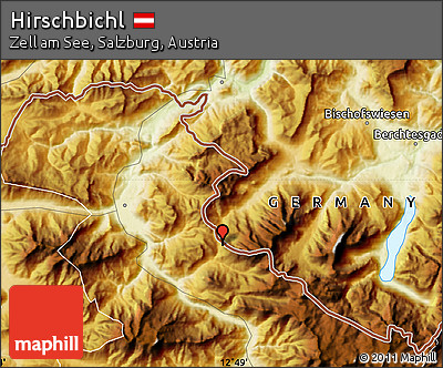 Physical Map of Hirschbichl
