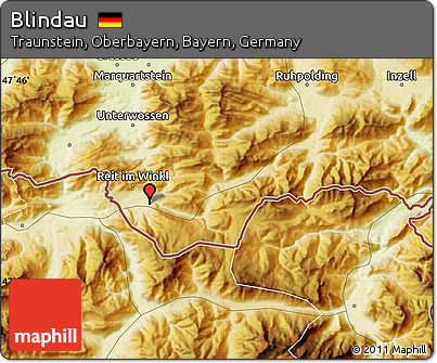 Physical Map of Blindau