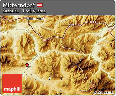 Physical Map of Mitterndorf