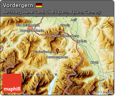 Physical Map of Vordergern