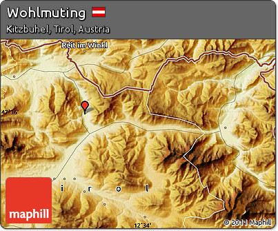 Physical Map of Wohlmuting