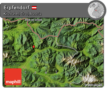 Satellite Map of Erpfendorf