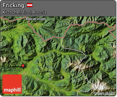Satellite Map of Fricking