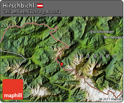 Satellite Map of Hirschbichl
