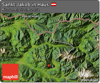 Satellite Map of Sankt Jakob In Haus