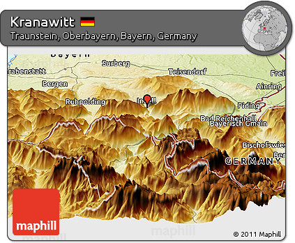 Physical Panoramic Map of Kranawitt