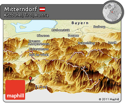 Physical Panoramic Map of Mitterndorf