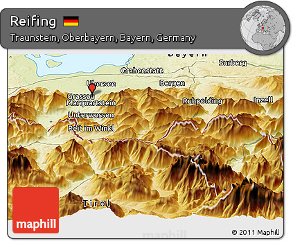 Physical Panoramic Map of Reifing